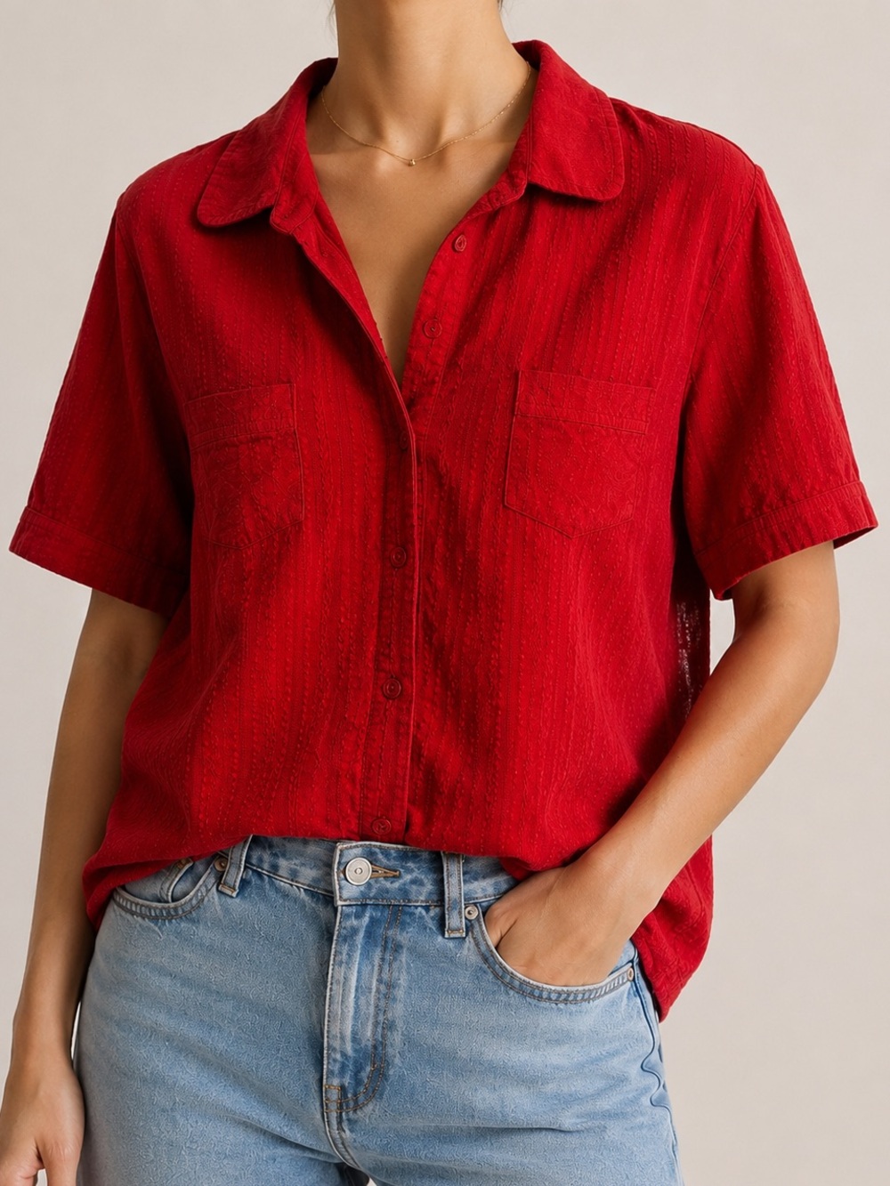 Vintage ALIA Petite - Red Shirt